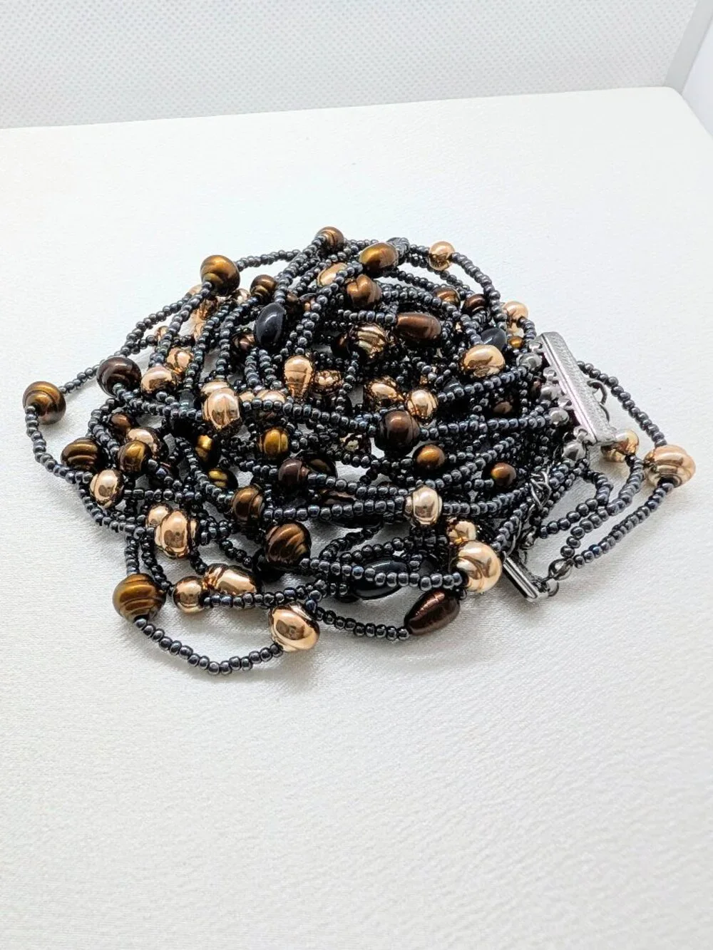 NEW multistrand 16 inch beaded fashion necklace - Picture 10 of 12